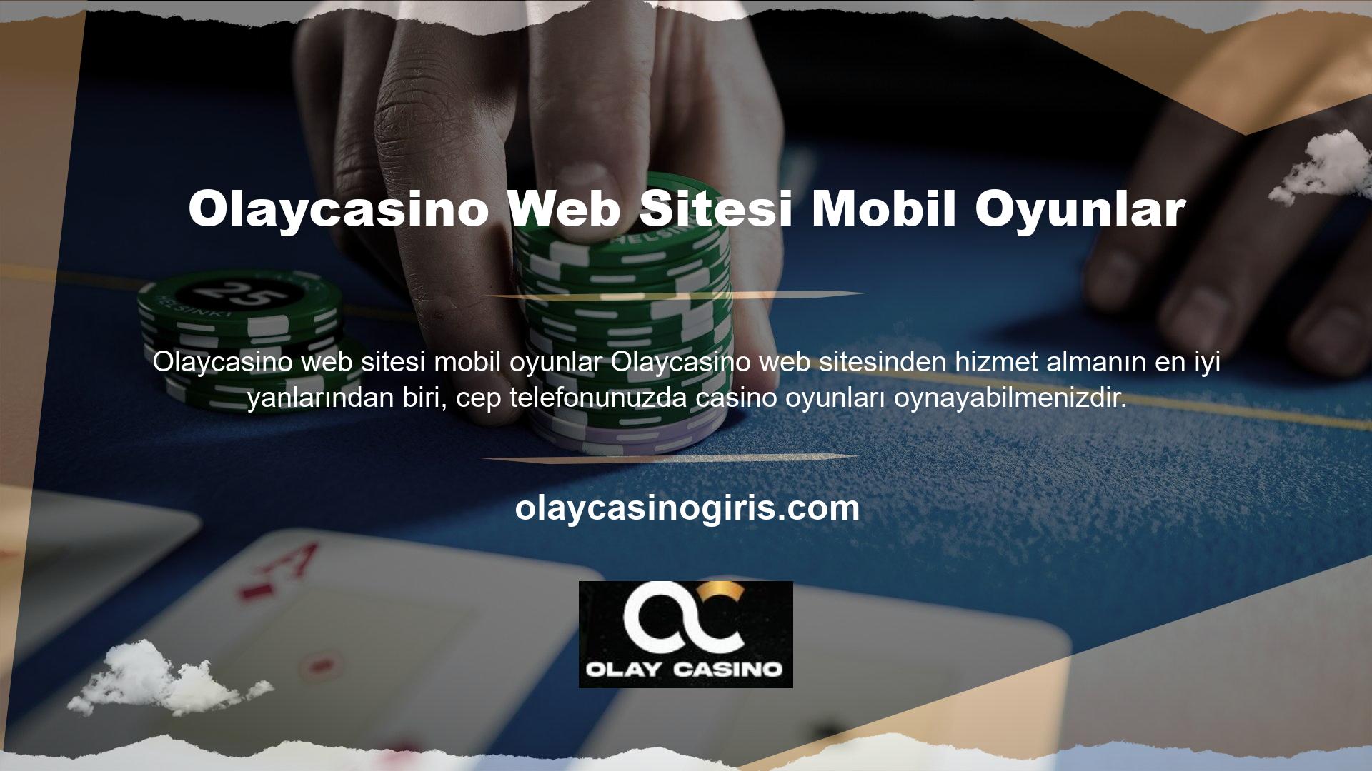 Bingo ve diğer birçok casino oyununa da mobil cihazlardan erişilebilir