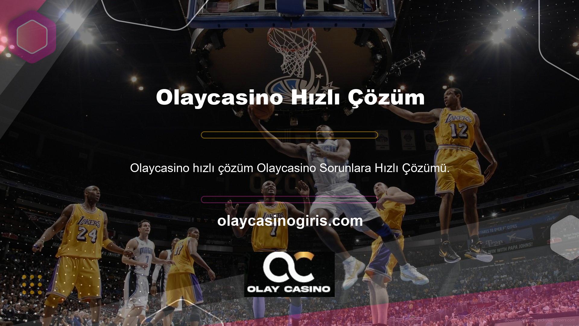 Olaycasino sorunlarınız için hızlı gerçek zamanlı yardım hizmetleri sunar
